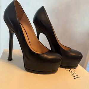 Saint Laurent Vernigolf Tribtoo 105 platform pumps size 35.5